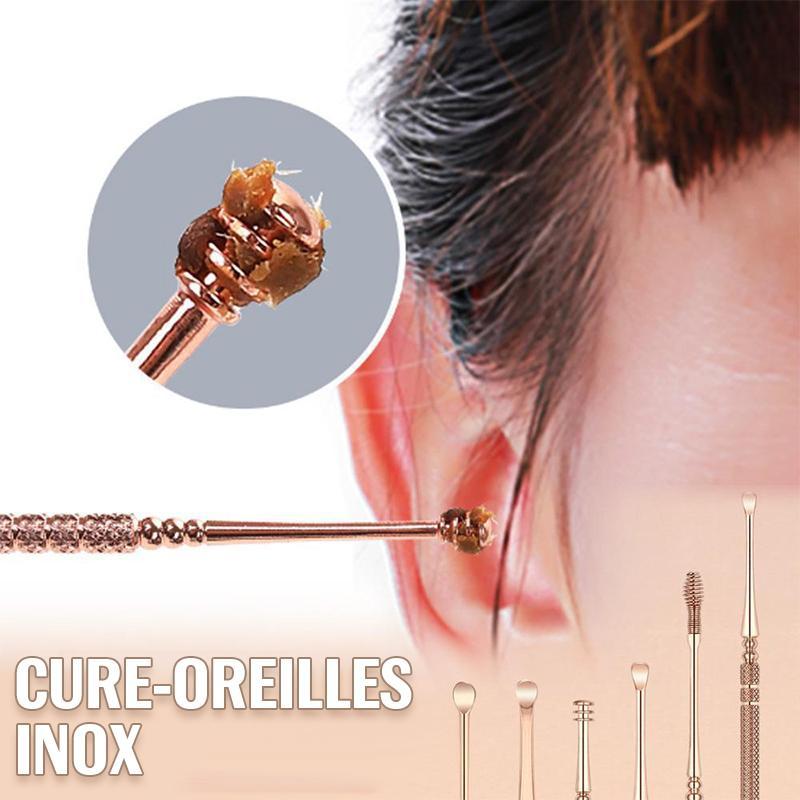 Cure-oreilles en Acier Inoxydable (Kit de 6 pcs)
